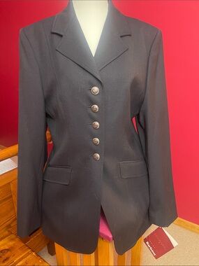 NWT Barbour Classic Navy Dressage Equestrian Riding Jacket Size 10 Blazer